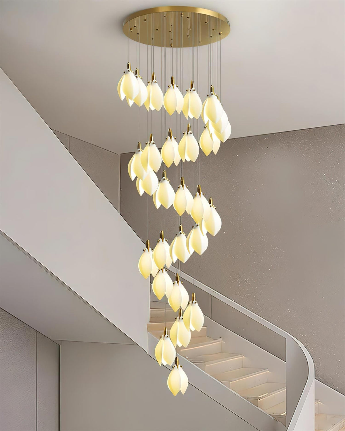 Lilium Drop Metal Chandelier — product view 14