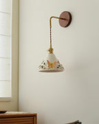 Butterfly Glint Wood Wall Lamp — product view 3