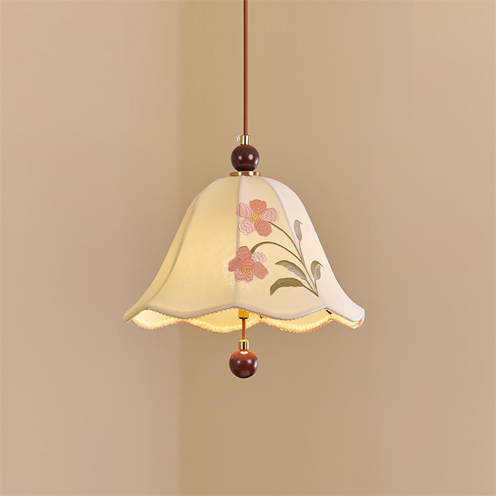 Roselle Wood Pendant Lamp — product view 2