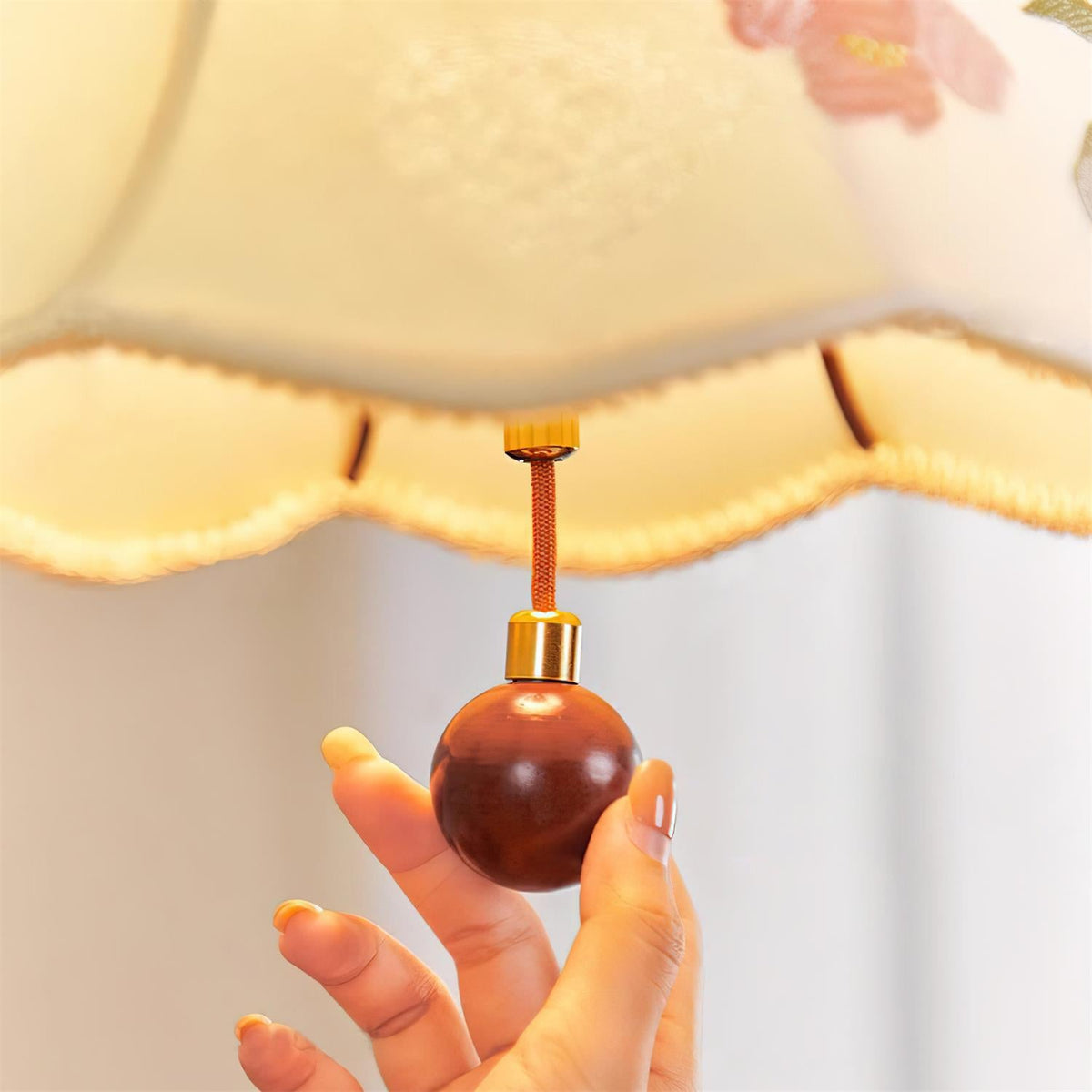 Roselle Wood Pendant Lamp — product view 9