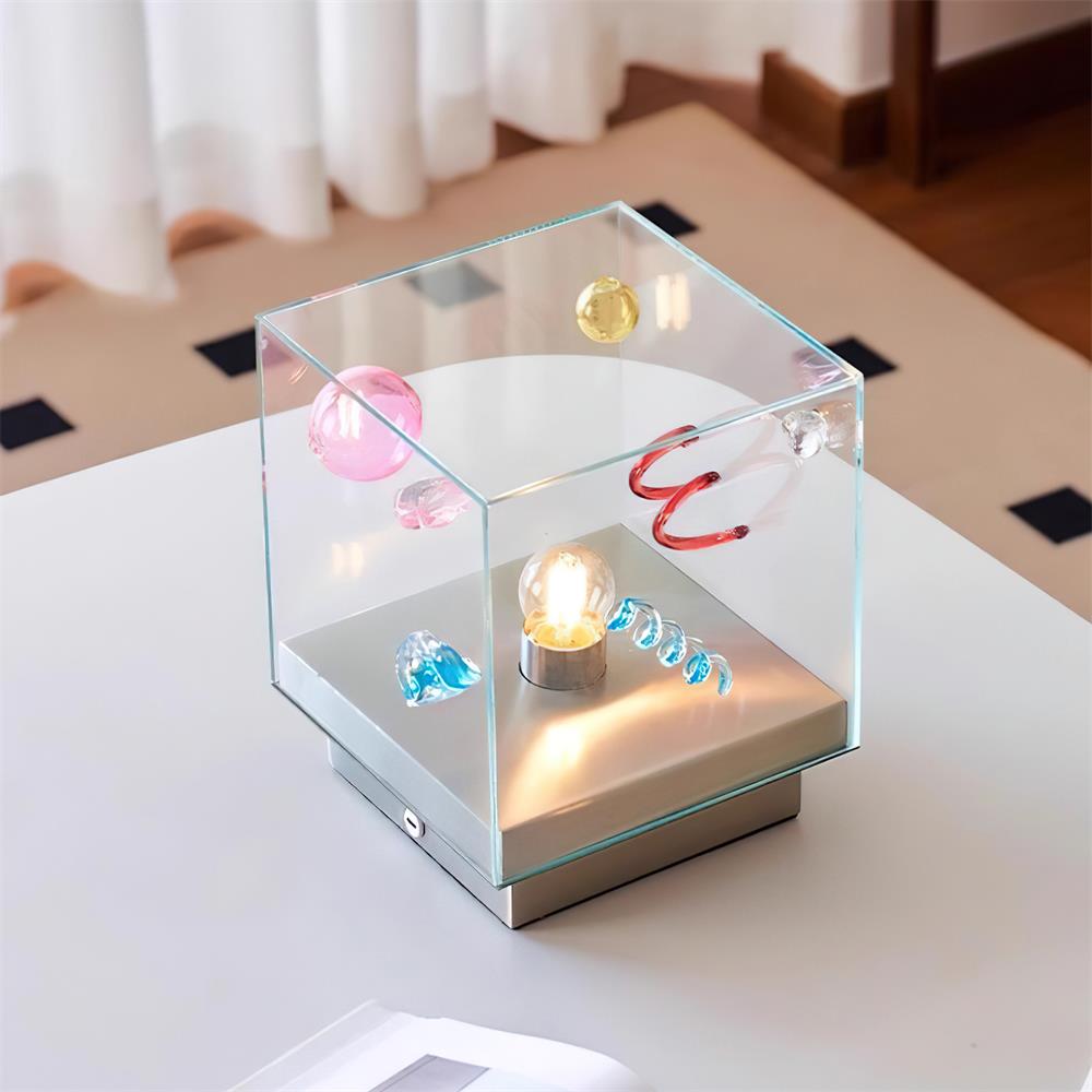 Nova Box Glass Table Lamp — product view 2