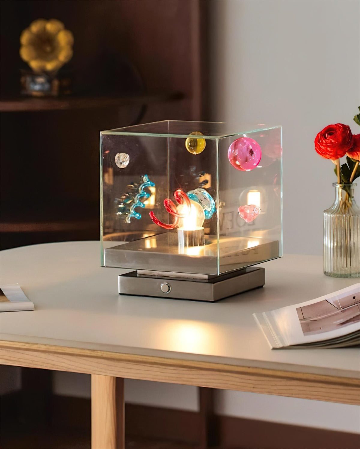 Nova Box Glass Table Lamp — product view 4