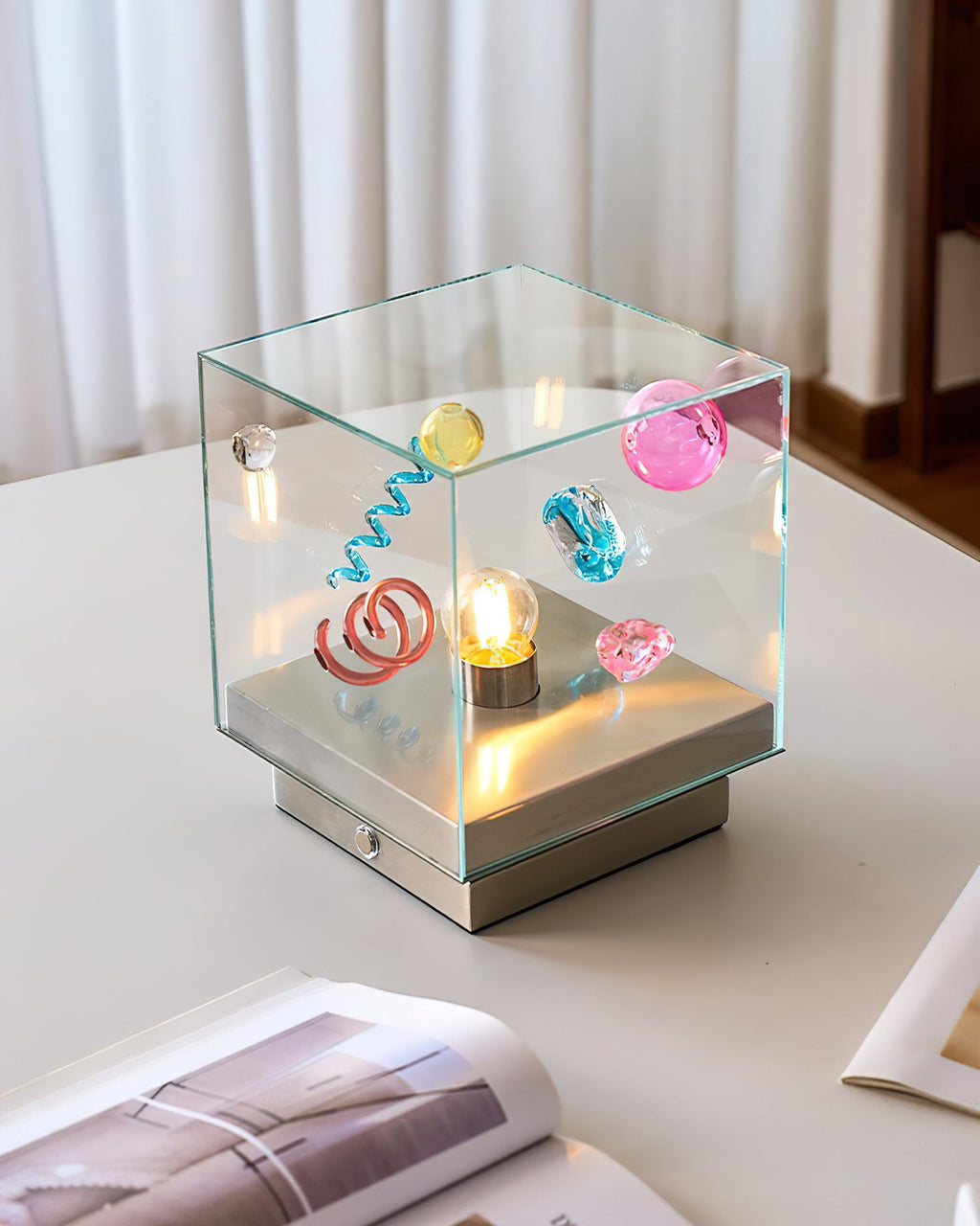 Nova Box Glass Table Lamp — product view 7