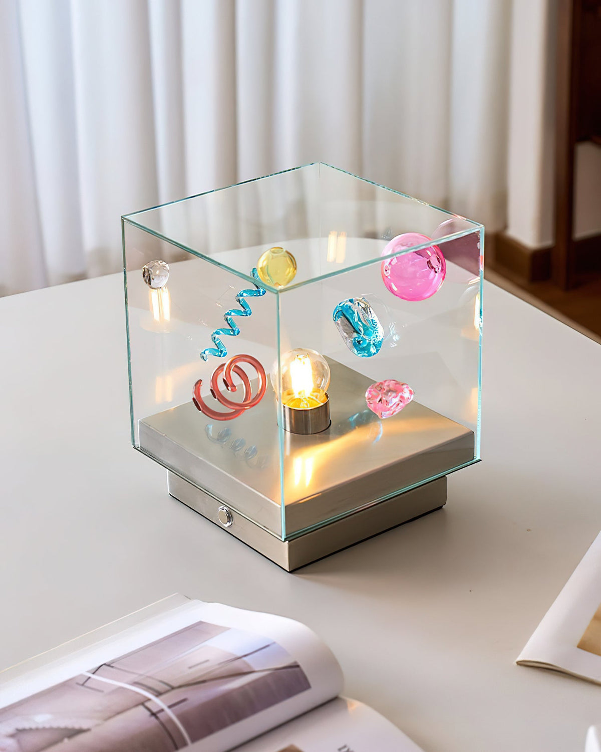 Nova Box Glass Table Lamp — product view 7