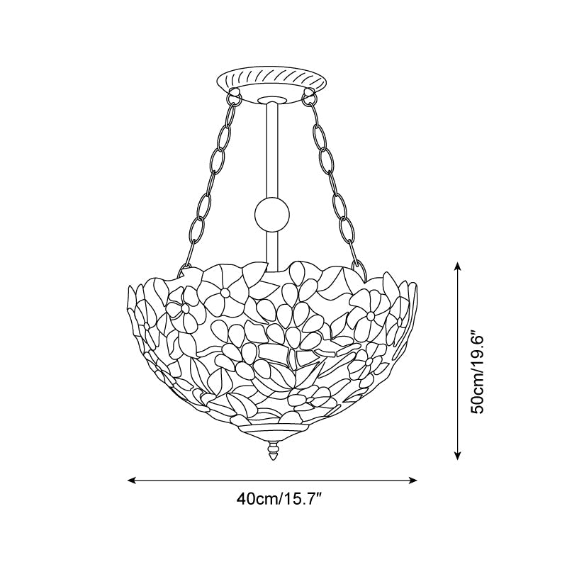 Elysian Rose Glass Chandelier — product view 5