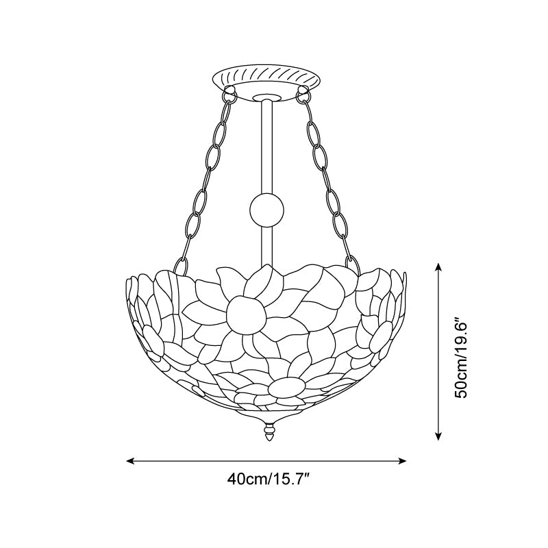 Elysian Rose Glass Chandelier — product view 8