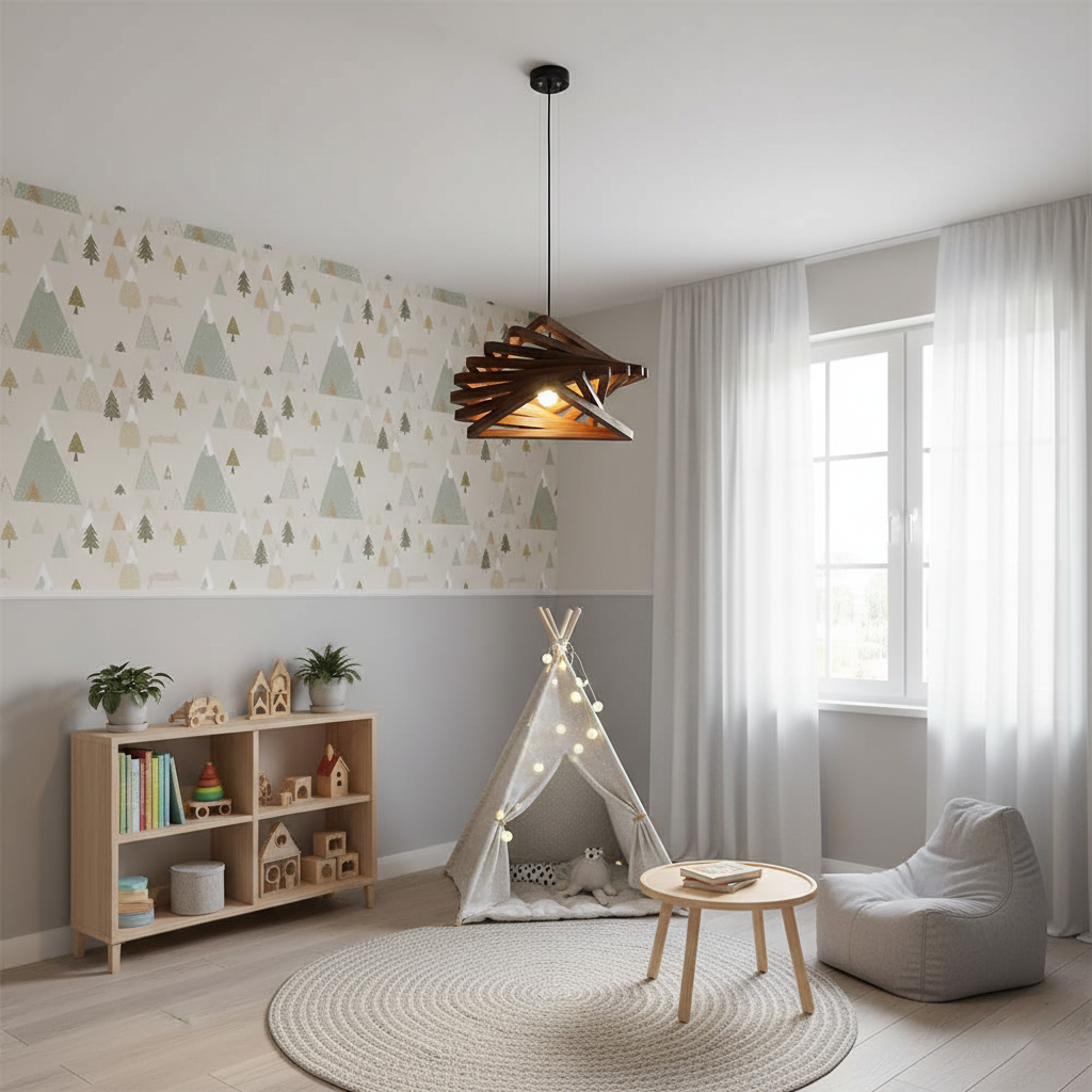 Heliora Wood Pendant Lamp — product view 11