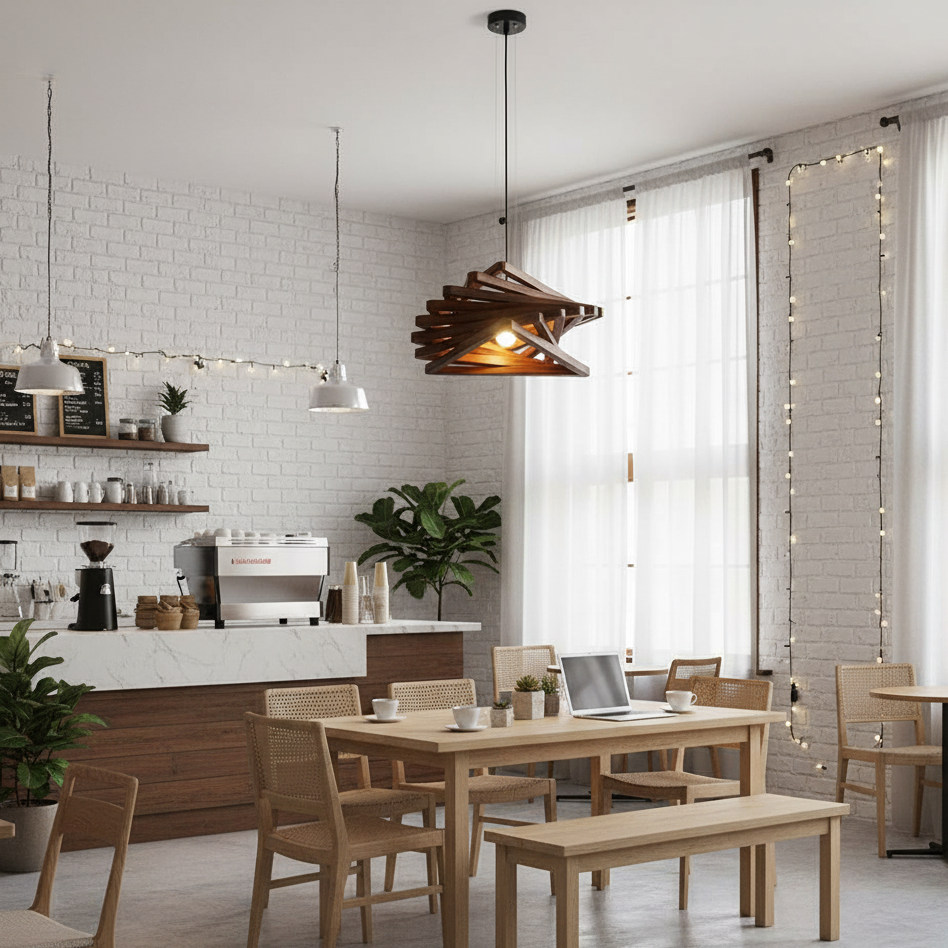 Heliora Wood Pendant Lamp — product view 12
