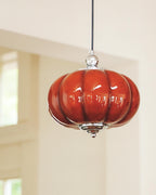 Pumpkin Glass Pendant Lamp — product view 3