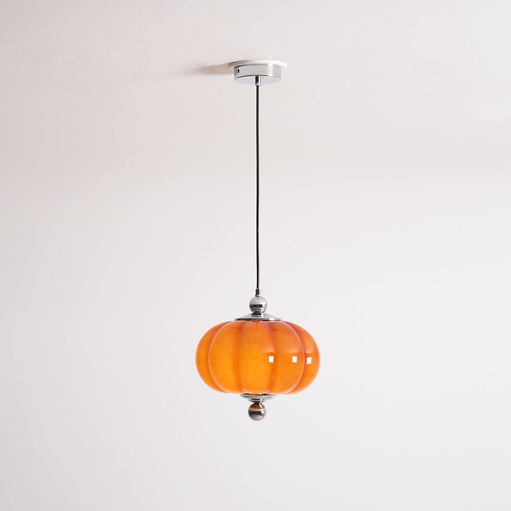 Pumpkin Glass Pendant Lamp — product view 15