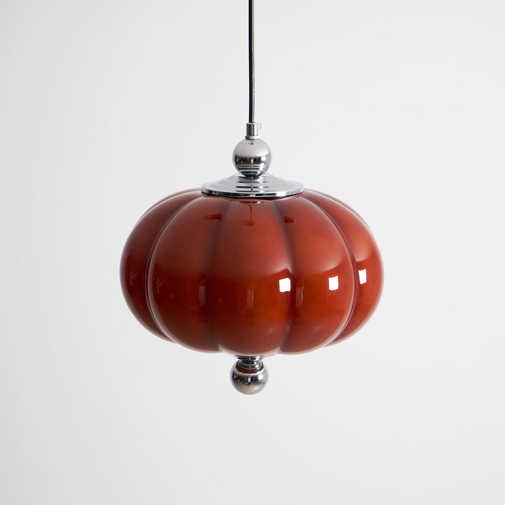 Pumpkin Glass Pendant Lamp — product view 16