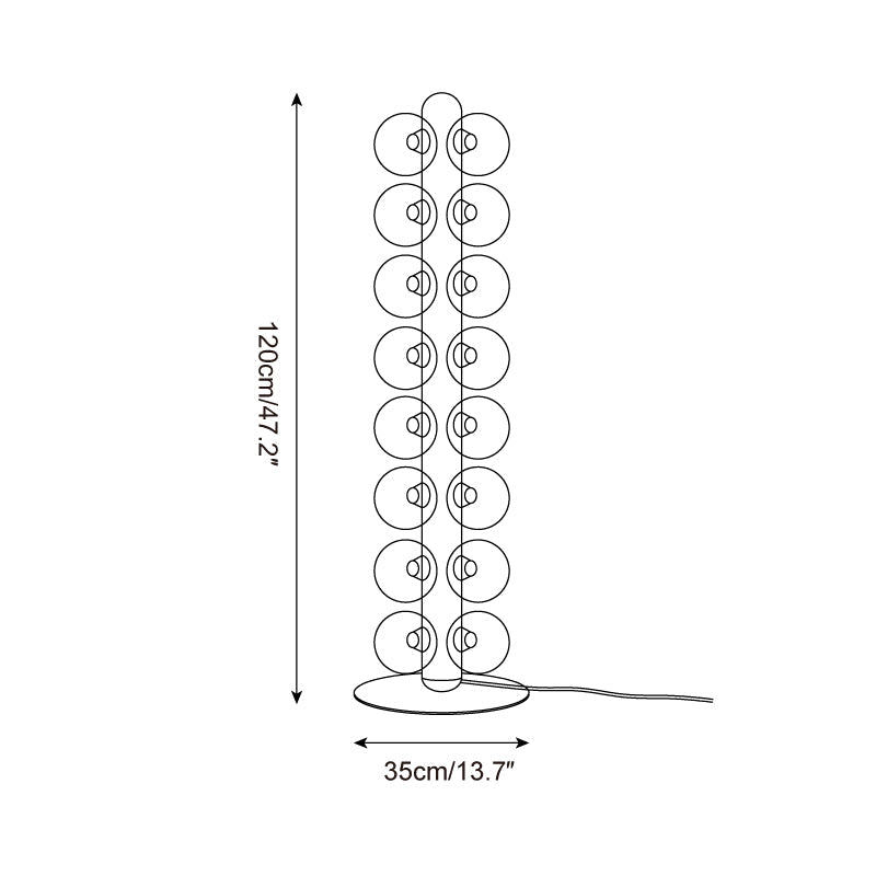 Celumi Bubbles Glass Floor Lamp — product view 5