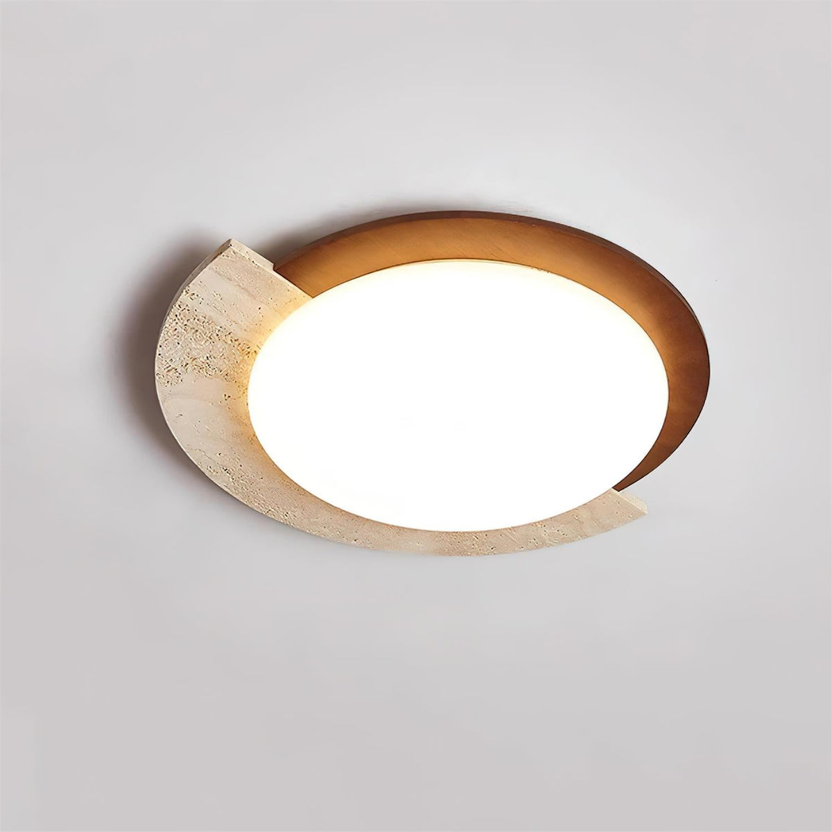 Virello Travertine Ceiling Lamp — product view 2