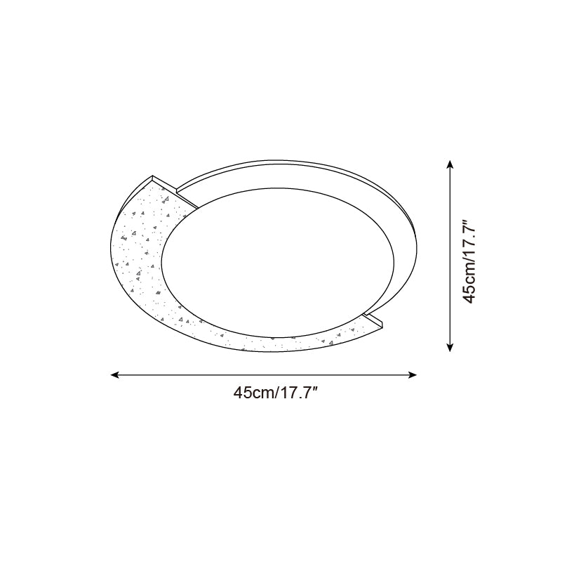 Virello Travertine Ceiling Lamp — product view 5