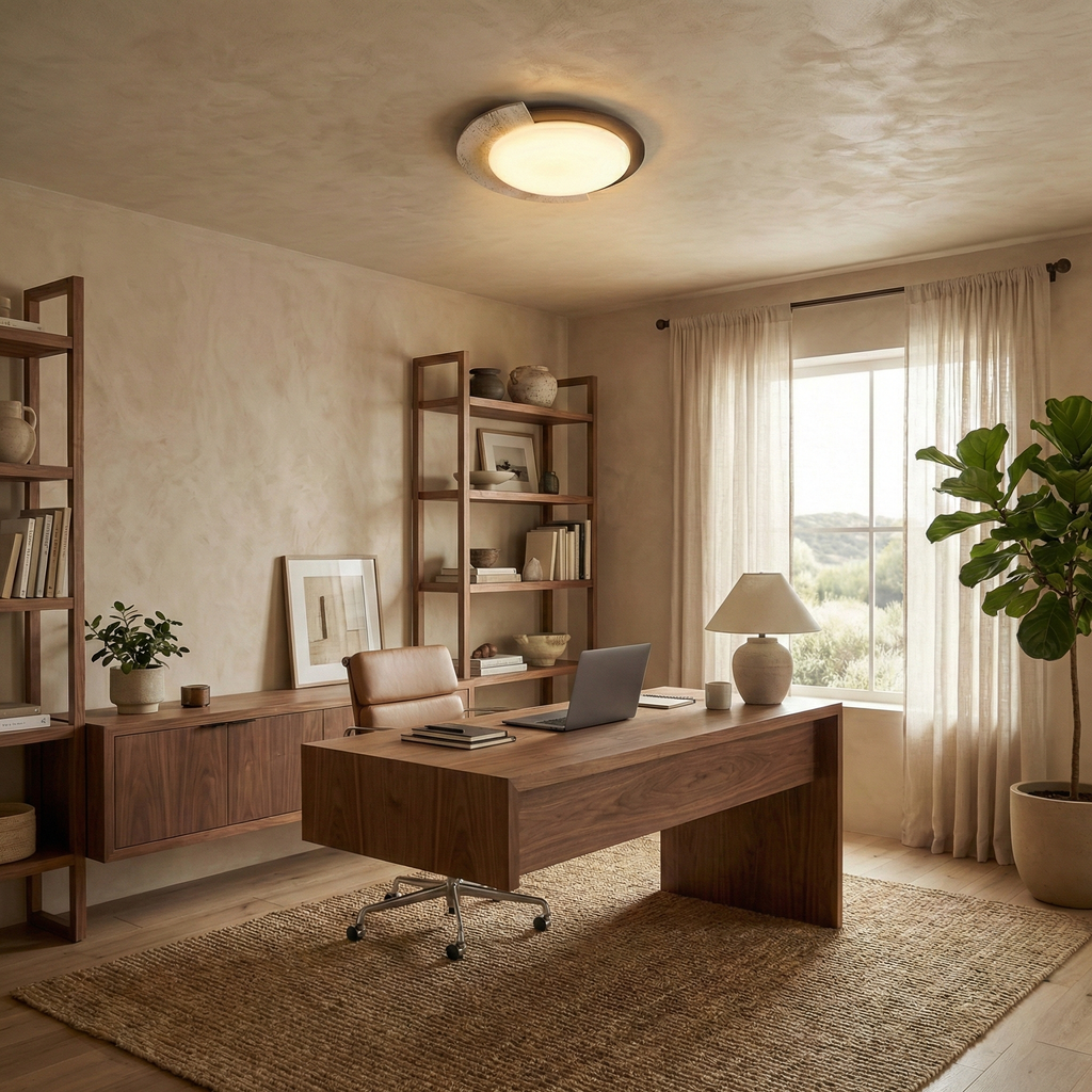Virello Travertine Ceiling Lamp — product view 7