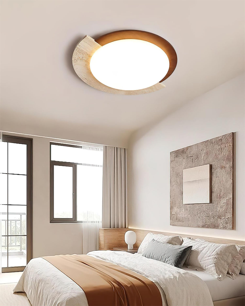 Virello Travertine Ceiling Lamp — product view 12