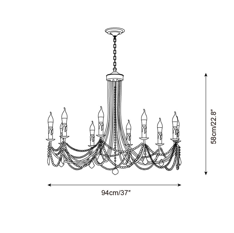 Beaudra Chandelier — product view 8