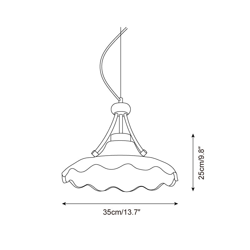 Wavelet Glass Pendant Lamp — product view 5