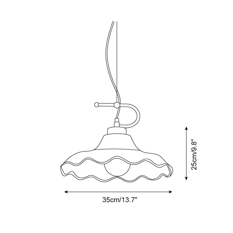 Wavelet Glass Pendant Lamp — product view 6
