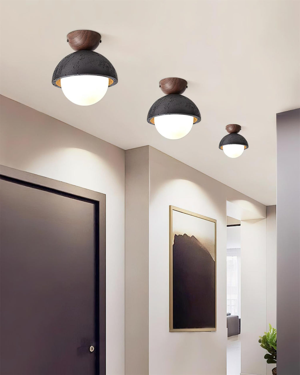 Elvoro Travertine Ceiling Lamp — product view 2