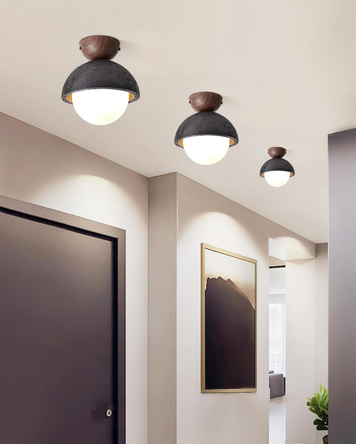 Elvoro Travertine Ceiling Lamp — product view 2