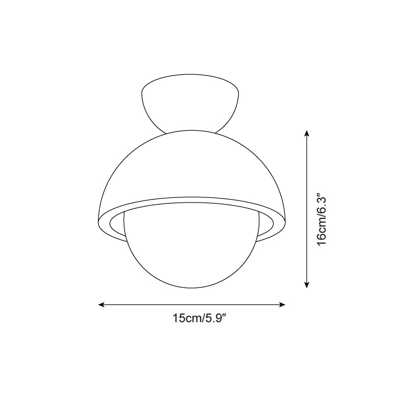 Elvoro Travertine Ceiling Lamp — product view 5