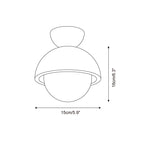 Elvoro Travertine Ceiling Lamp — product view 5