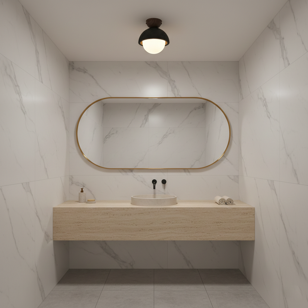 Elvoro Travertine Ceiling Lamp — product view 7