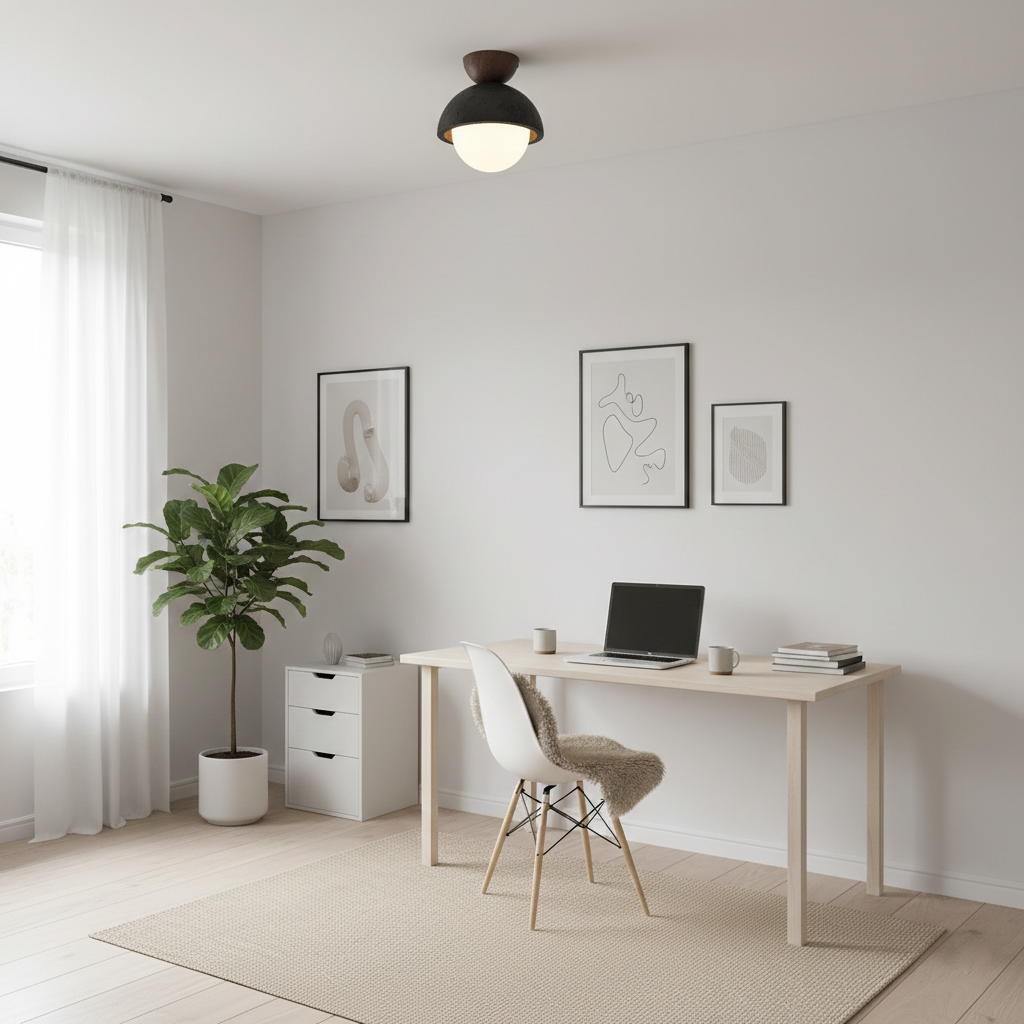 Elvoro Travertine Ceiling Lamp — product view 8