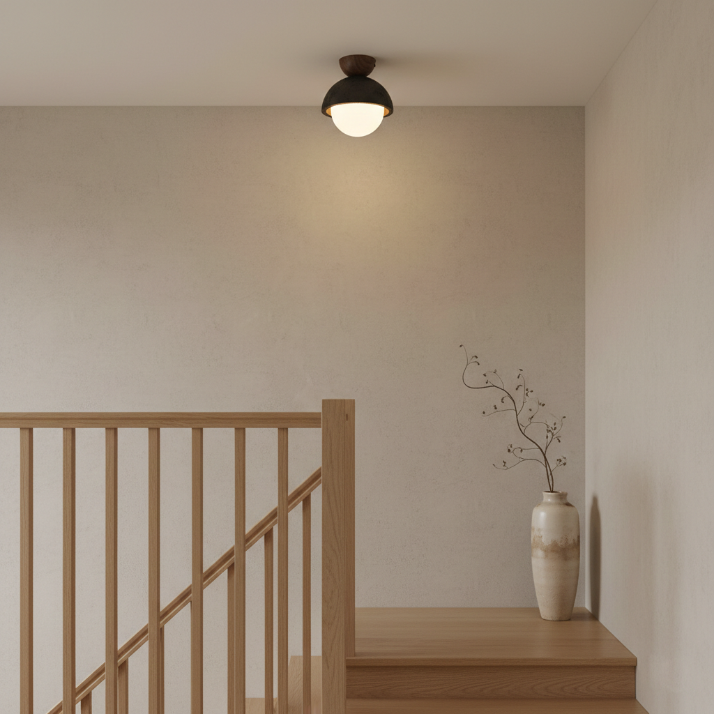 Elvoro Travertine Ceiling Lamp — product view 9