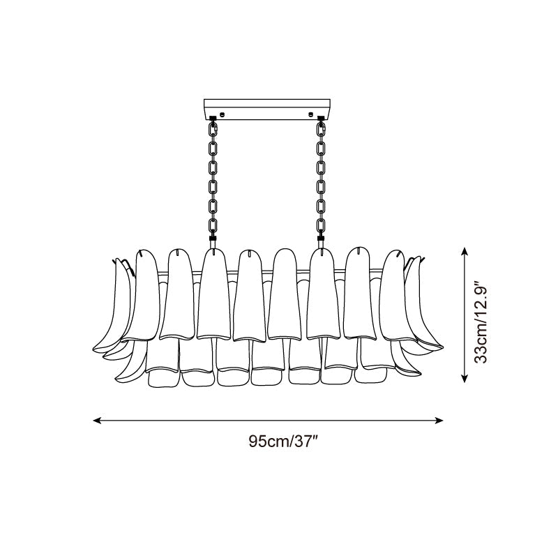Lemivine Glass Chandelier — product view 5