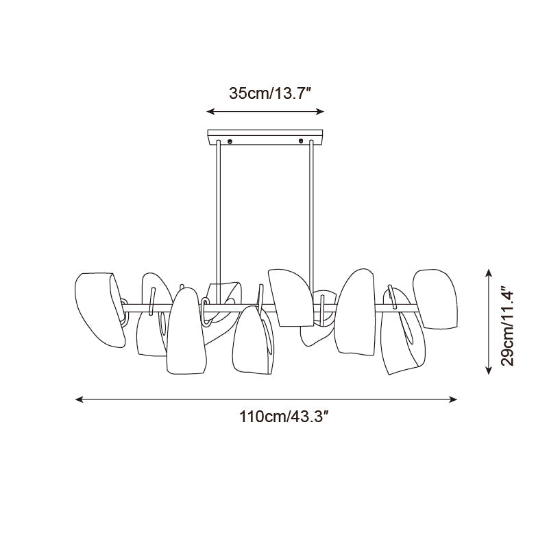 Virello Glass Chandelier — product view 6