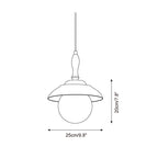 Sienna Glass Pendant Lamp — product view 6