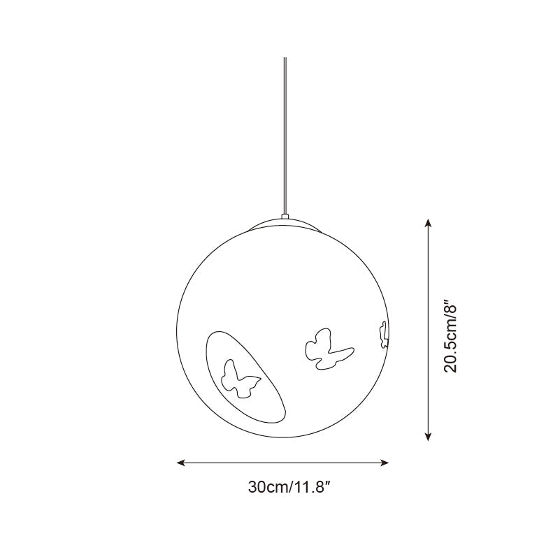 Luna Flutter Metal Pendant Lamp — product view 6