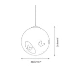 Luna Flutter Metal Pendant Lamp — product view 7