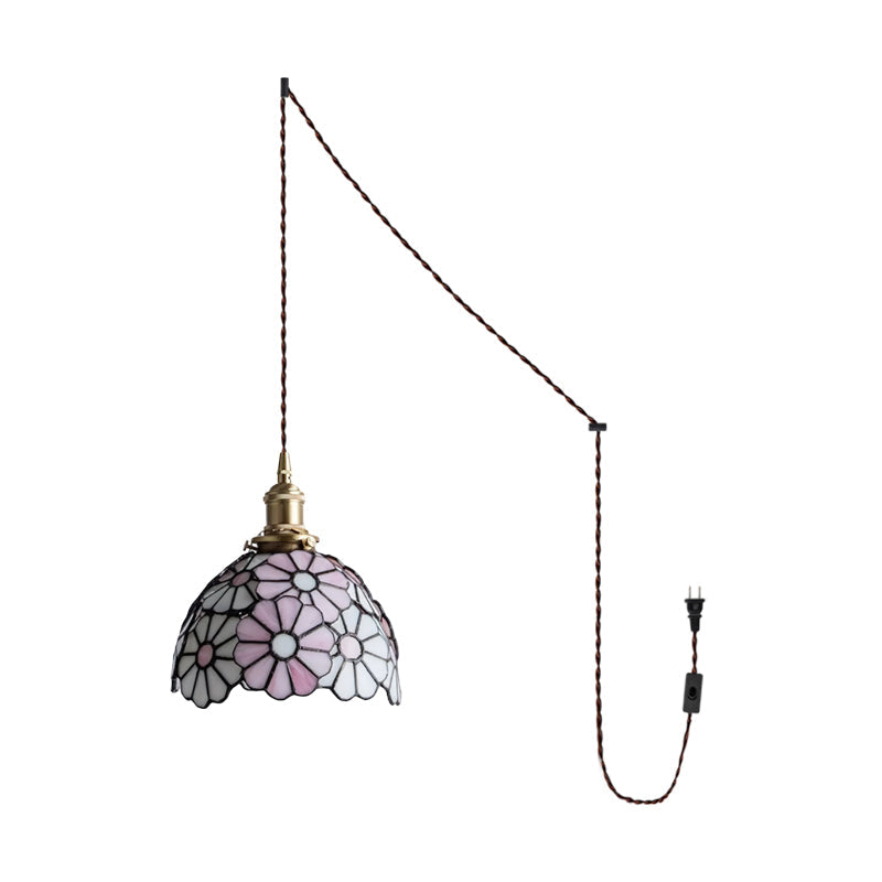 Suka Floral Plug In Glass Pendant Lamp — product view 18