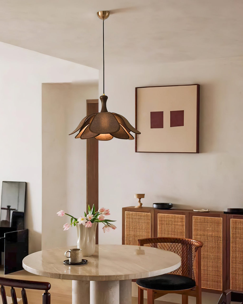Petalia Wood Pendant Lamp — product view 4