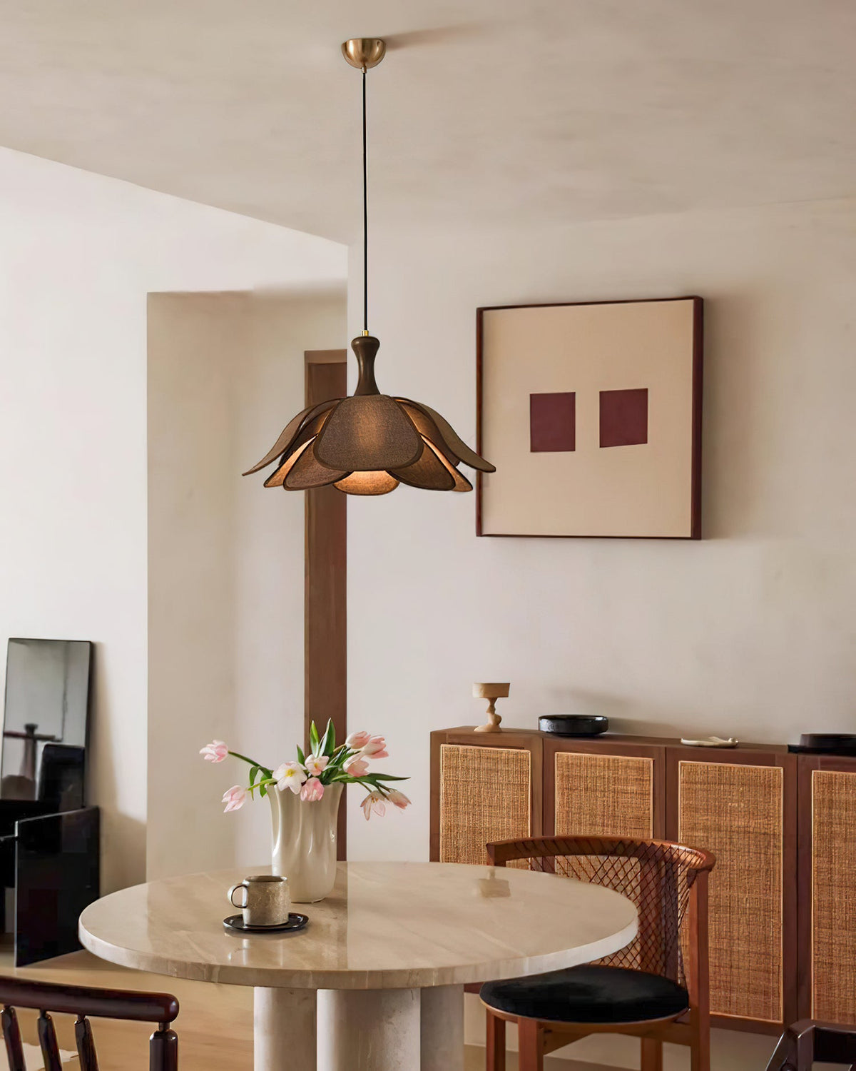 Petalia Wood Pendant Lamp — product view 4