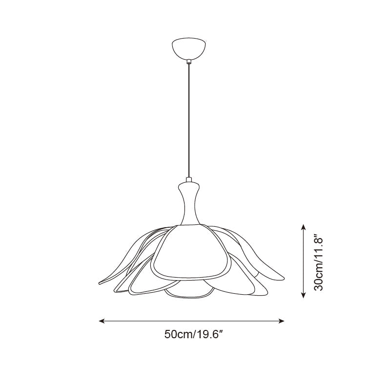 Petalia Wood Pendant Lamp — product view 5