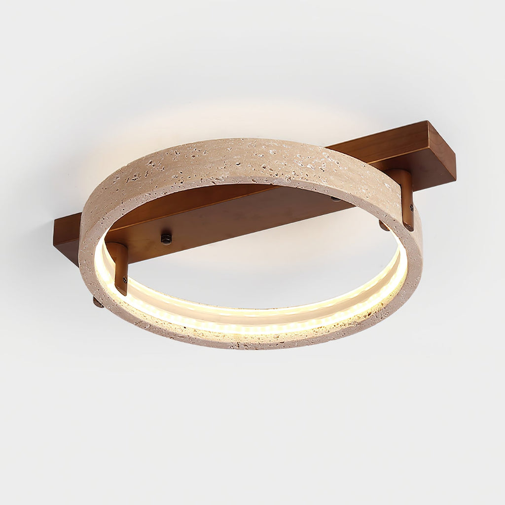 Ravelo Travertine Ceiling Lamp — product view 2