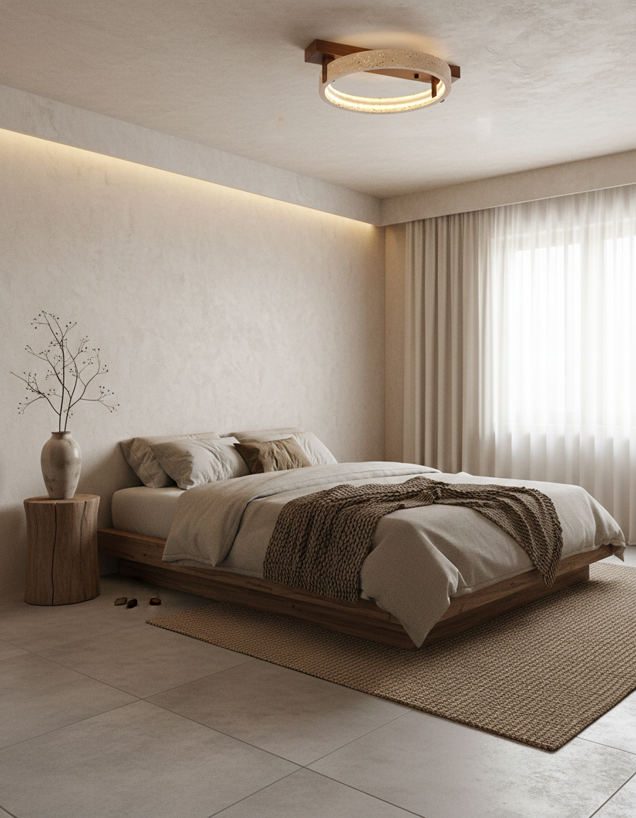 Ravelo Travertine Ceiling Lamp — product view 13