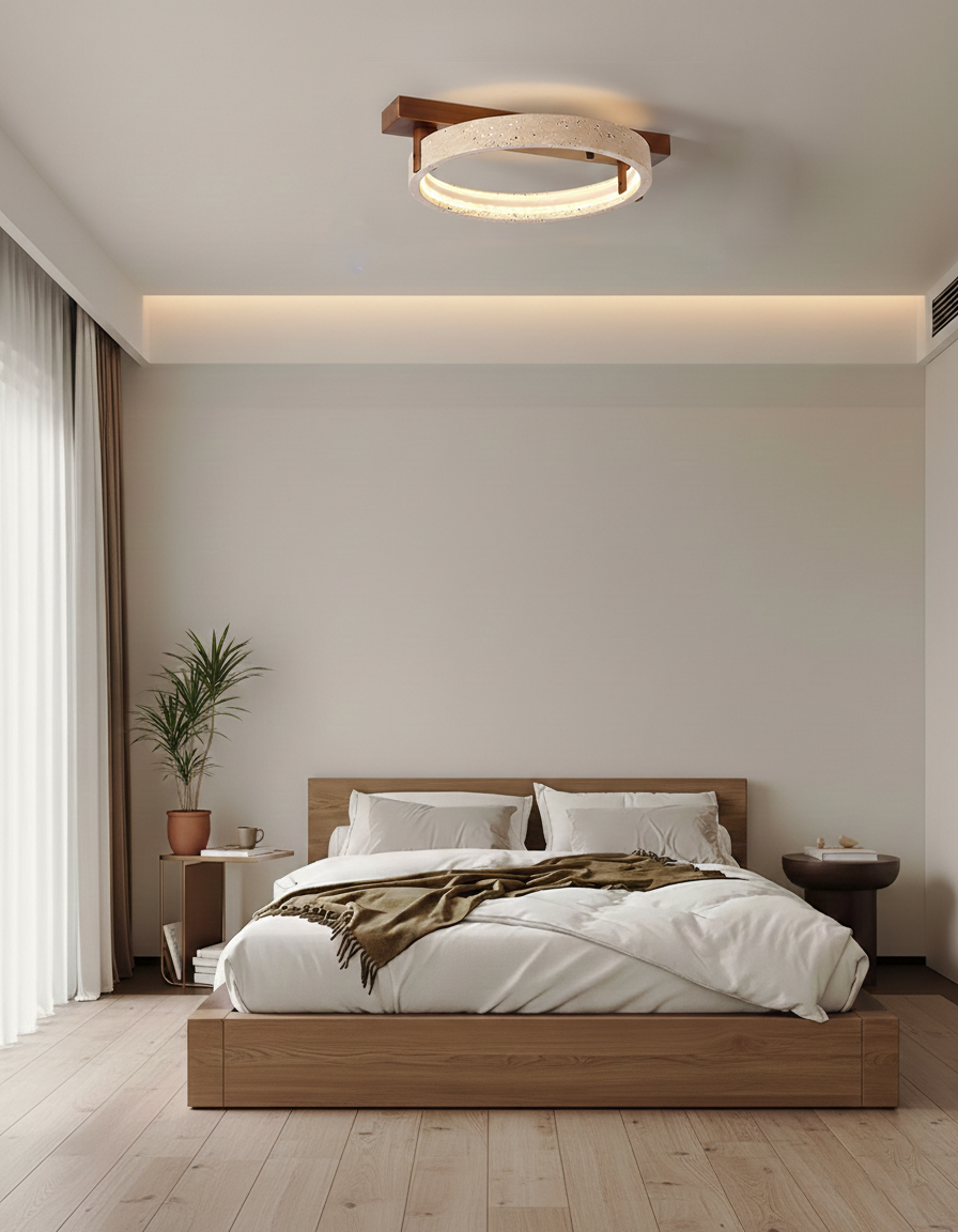 Ravelo Travertine Ceiling Lamp — product view 14