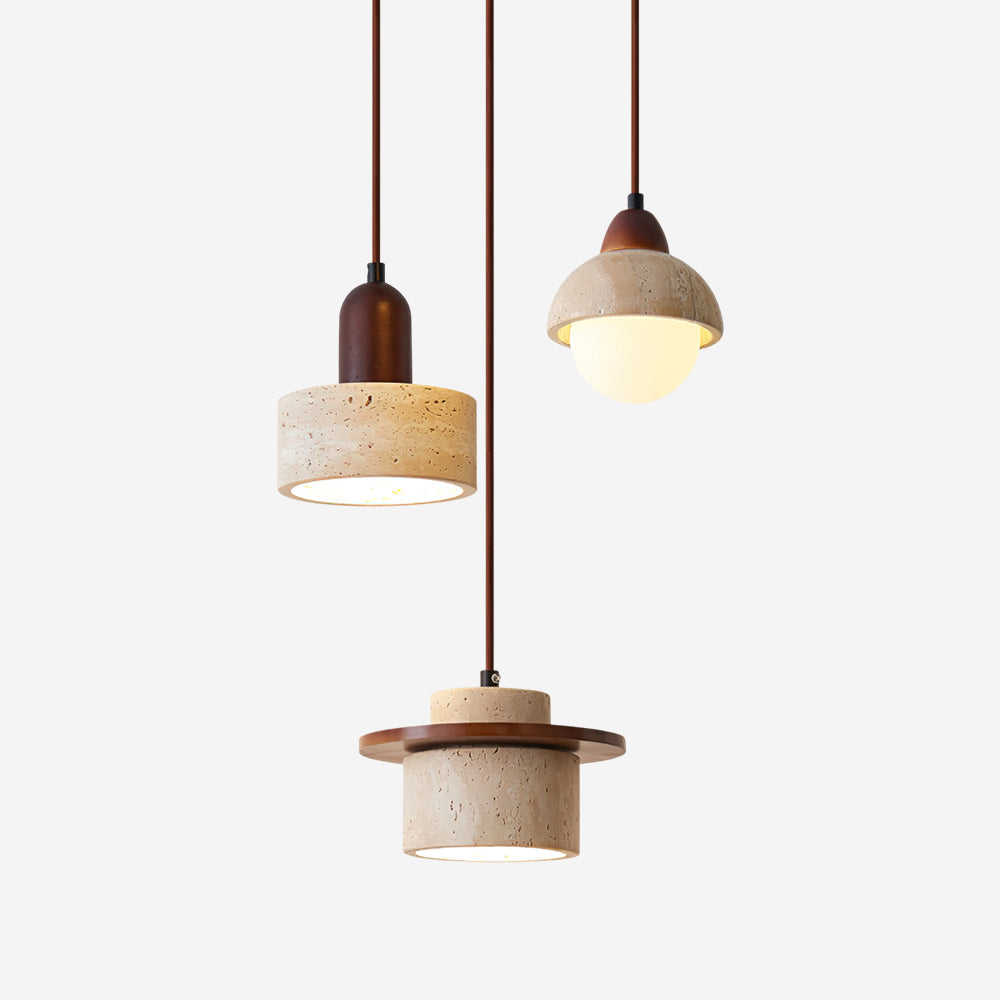 Trovina Travertine Pendant Lamp — product view 1