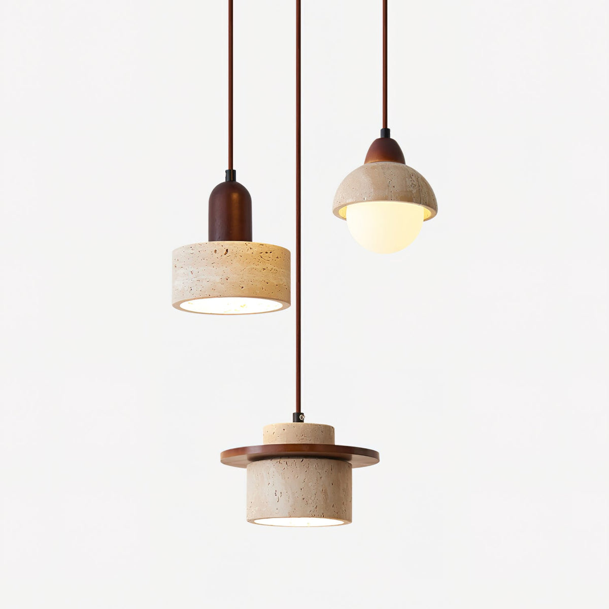Trovina Travertine Pendant Lamp — product view 2