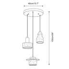 Trovina Travertine Pendant Lamp — product view 5