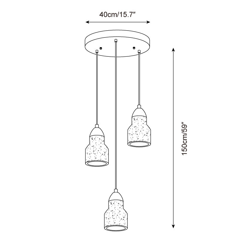 Trovina Travertine Pendant Lamp — product view 7