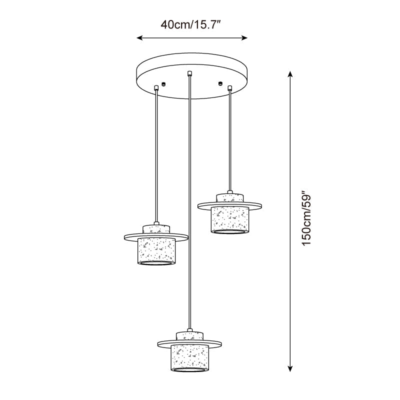 Trovina Travertine Pendant Lamp — product view 8