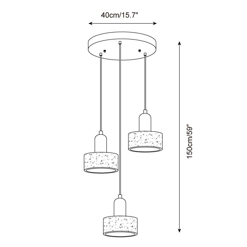 Trovina Travertine Pendant Lamp — product view 9