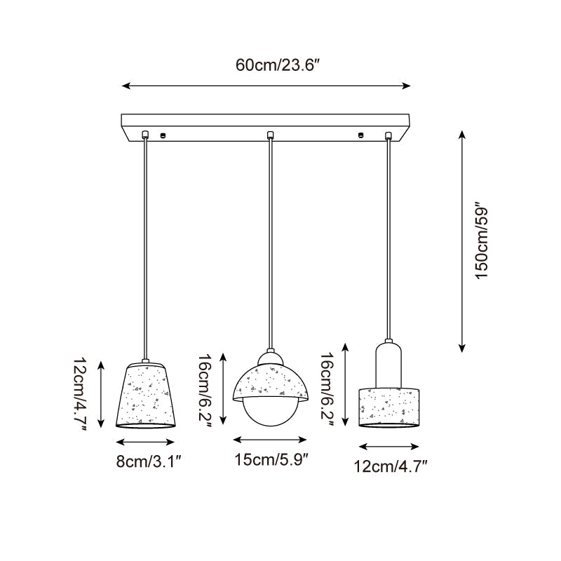 Marnox Travertine Pendant Lamp — product view 5
