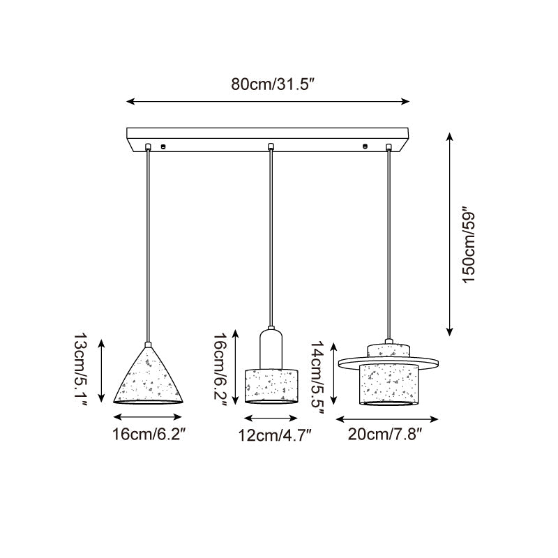 Marnox Travertine Pendant Lamp — product view 8